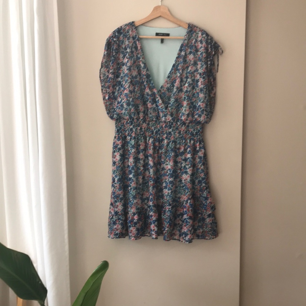 BCBG Paris Flower Ruffle Dress Size XXL